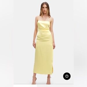 NWT Irena Midi Slip Dress In Sunshine